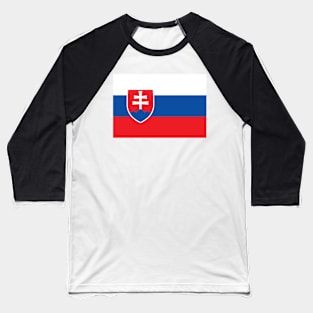 Slovakia flag Baseball T-Shirt